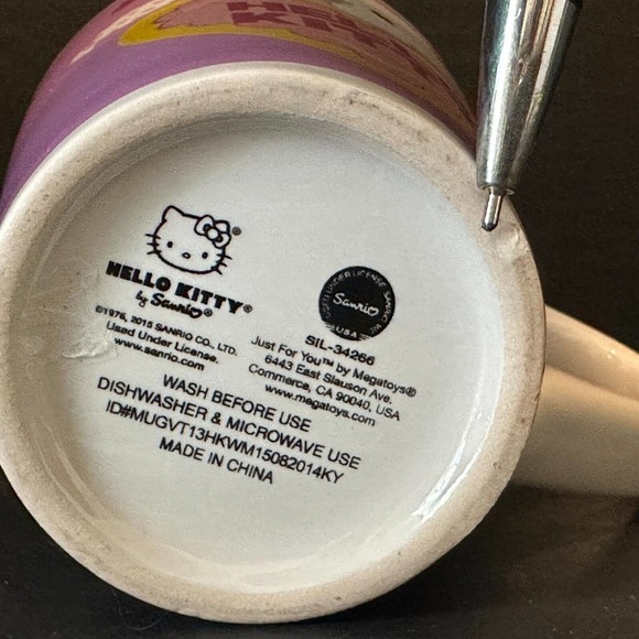 Sanrio, "Hello Kitty" Japanese Kitty White, Just For You, Mug/Cup. 2015 *HTF - Picture 7 of 11